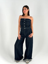 Strapless Denim Jumpsuit