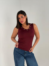 Studs Tanktop - Burgundy