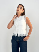Japanese Lace Vest - White
