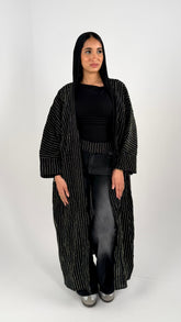 Bling Lines Kaftan - Black