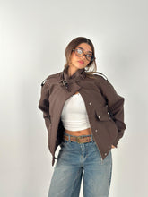 Leather Pockets Jacket - Brown