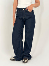 Navy Wide-Leg Denim