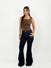 Flared Raw Denim
