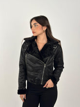 Velvet X Fur Jacket - Black