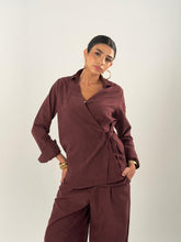 The Wrap Set - Shirt (Burgundy)