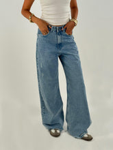 Ripped Blue Washed Denim