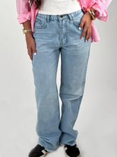 Unfinished Straight Denim - Light Shade