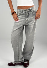 Straight Fit Denim - Grey