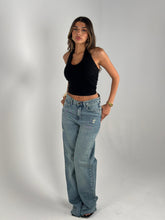 Straight Yellow Washed Denim