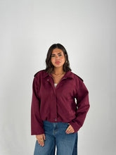 Velvet Jacket - Burgundy