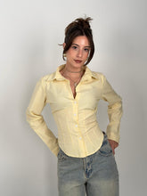 Lined Corset Shirt - Yellow