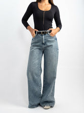 Super Wide Dirty Washed Denim