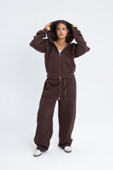 Double Zipper Jacket - Brown