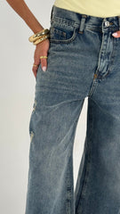 Ripped Dirty Washed Denim