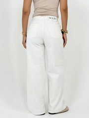 Straight Fit Bottoms - White