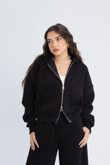 Double Zipper Jacket - Black