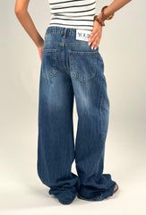Wideleg Denim - Dark Blue