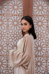 Golden Circles Cream Kaftan