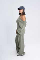 Offshoulder Corset Set - Mint Green