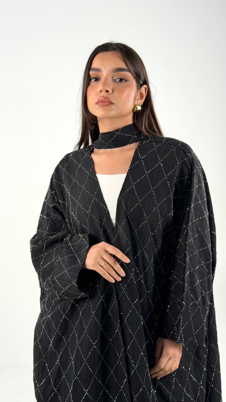 Blingy Light Kaftan - Black