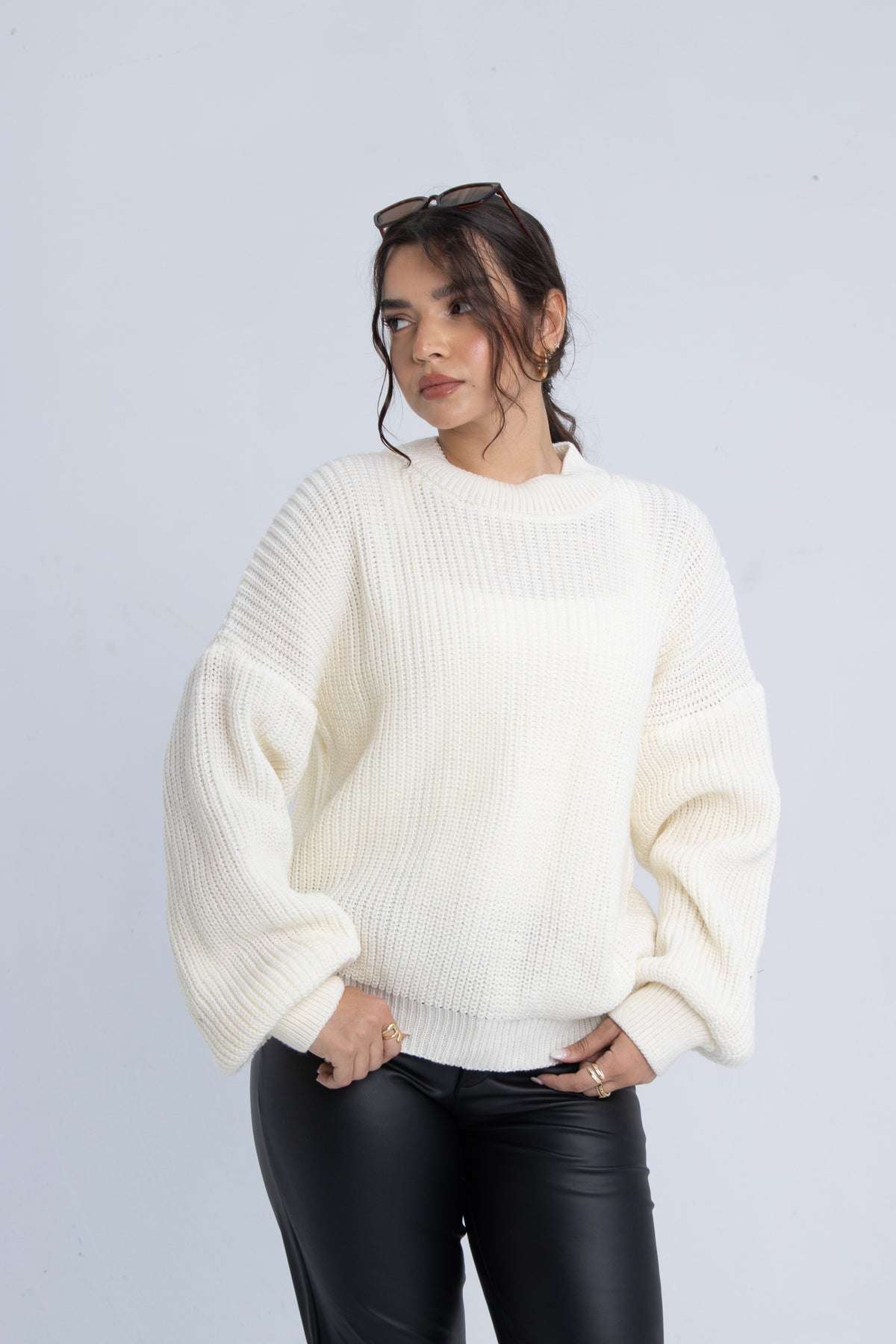 Basic Sweater - White