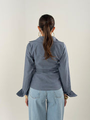 Crisscross Shirt - Blue