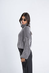 Turtle Neck Sweater - Black