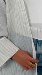 Bling Line Kaftan - White