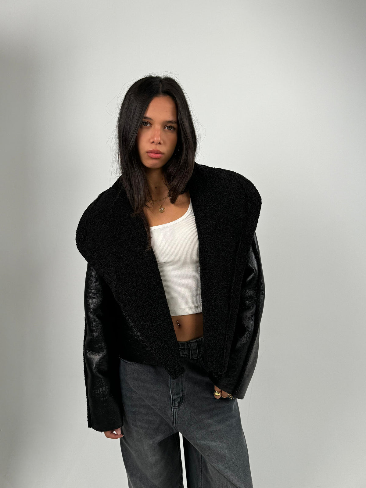 Leather X Fur Jacket