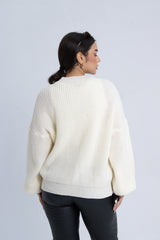 Basic Sweater - White