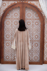 Golden Circles Cream Kaftan
