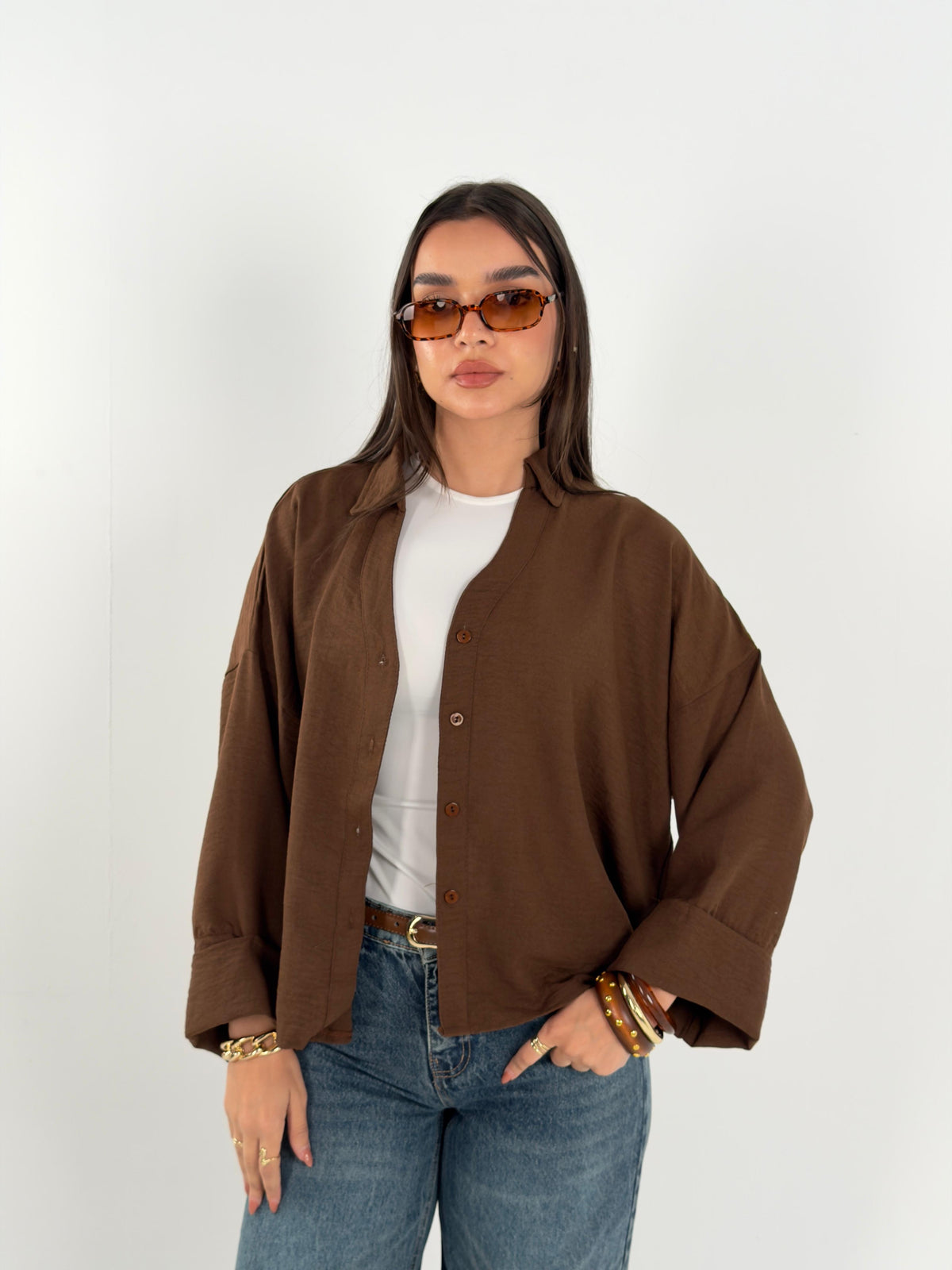 The Basic Shirt - Brown