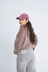 Turtle Neck Sweater - Burgundy