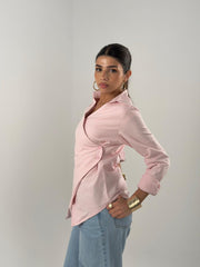 Crisscross Shirt - Pink