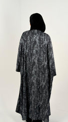 Denim Patches Blingy Kaftan - Black
