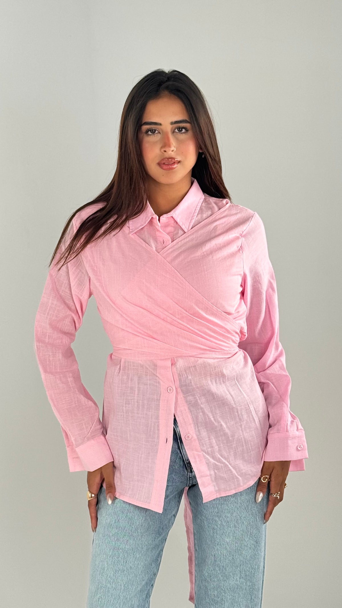 Wrapped Shirt - Pink