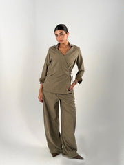The Wrap Set - Shirt (Olive)