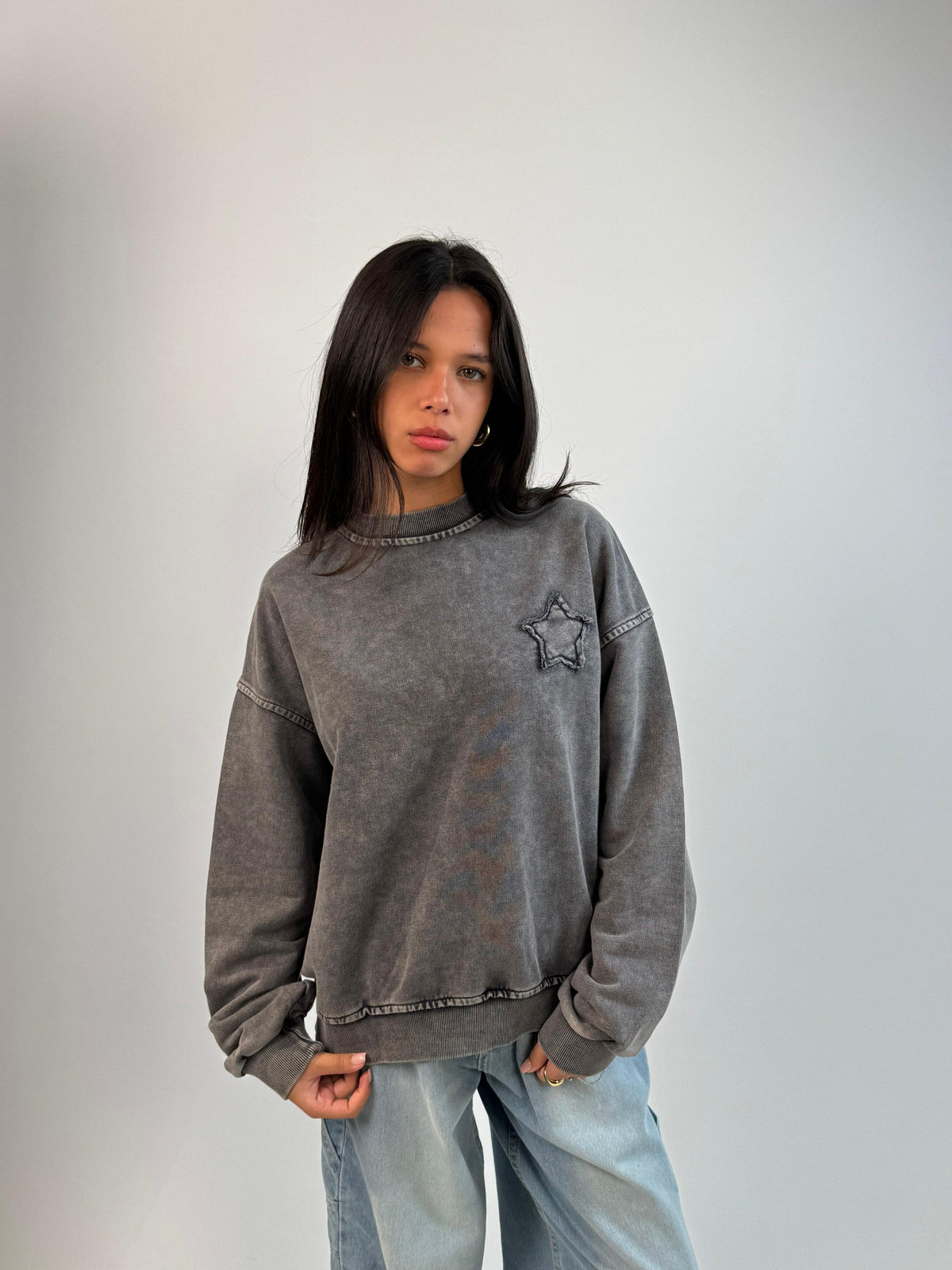 Star Washed Crewneck