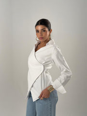 Crisscross Shirt - White