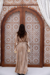 Cream Golden Kaftan