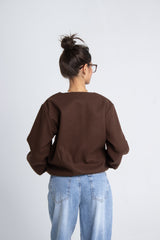 Wool Bomber Jacket - Brown