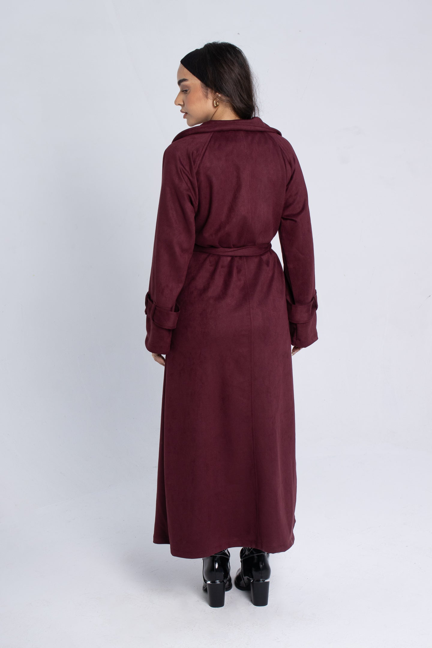 Velvet Coat - Burgundy
