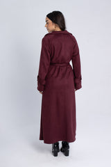 Velvet Coat - Burgundy