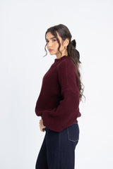 Basic Sweater - Burgundy