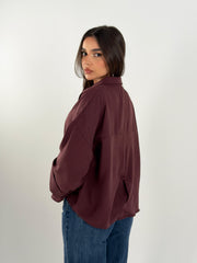 The Basic Shirt - Burgundy