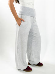 Reversed Waist Sweats - Grey