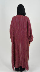 Bling Lines Kaftan - Burgundy