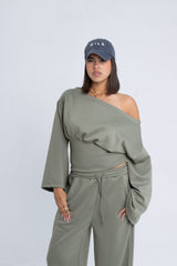 Offshoulder Corset Set - Mint Green