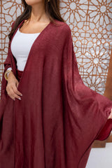 Shimmery Kaftan - Burgundy