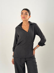The Wrap Set - Shirt (Black)